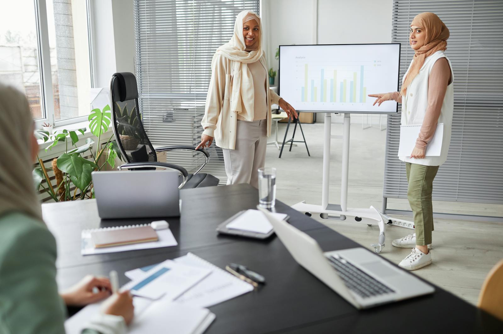 Business strategy presentation session